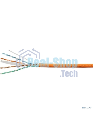 Кабель витая пара Cabeus UTP-4P-Cat.6-SOLID-LSZH UTP (U/UTP), категория 6, 4 пары 0,57мм (23 AWG), одножильный, LSZH (Low Smoke Zero Halogen) (305 м)