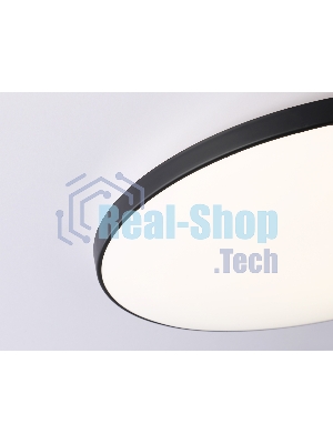 Потолочный светодиодный светильник Ambrella light FZ1226 BK черный IP44 24W 4200K D372*55 (Без ПДУ)