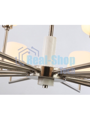 Люстра Ambrella light LH53005/12 SN/FR сатин никель/белый матовый G9*12 max 40W D910*680