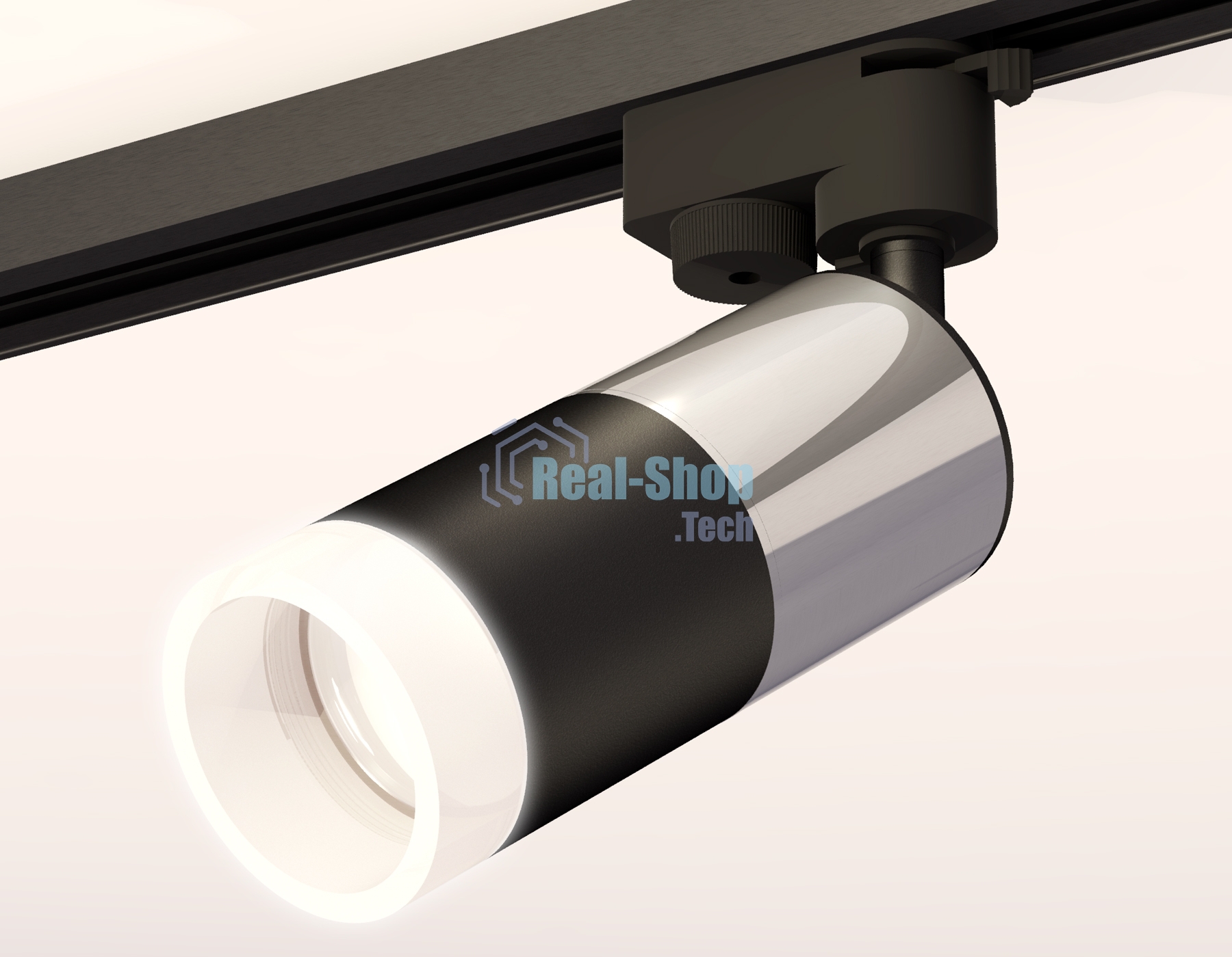 Светильник Ambrella light XT6302052 SBK/PSL/FR черный песок/серебро полированное/белый матовый MR16 GU5.3