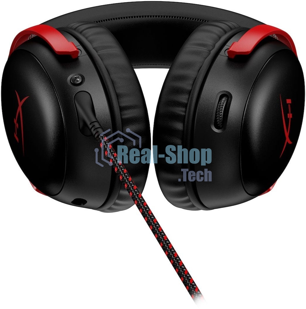 Гарнитура HyperX Cloud III чёрный-красный, проводная, 3.5 мм