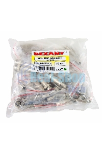 Разъем Rexant штекер BNC под винт с пружиной металл