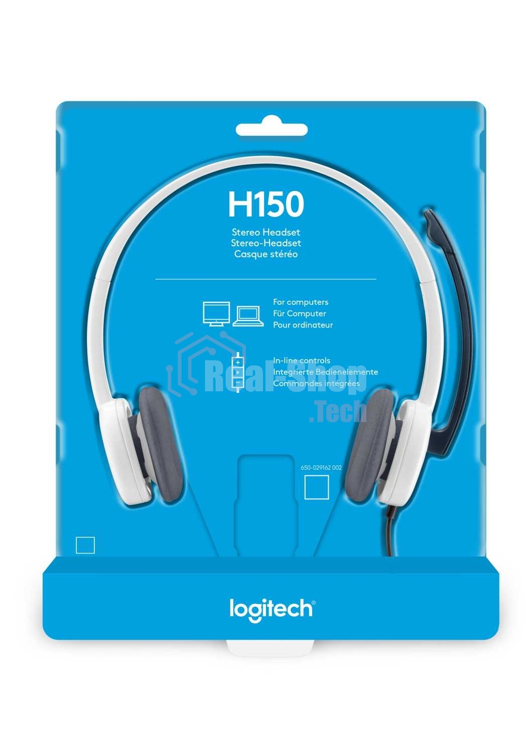 Гарнитура проводная с микрофоном Logitech H150 белый накладные оголовье (981-000350)