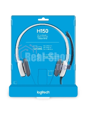 Гарнитура Logitech H150 белый, проводная, 3.5 мм