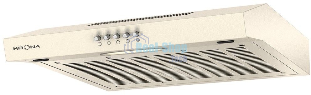 Вытяжка подвесная KRONA Ermina 500 ivory PB бежевый, 49.6 см, 455 куб. м/ч, 42 дБ
