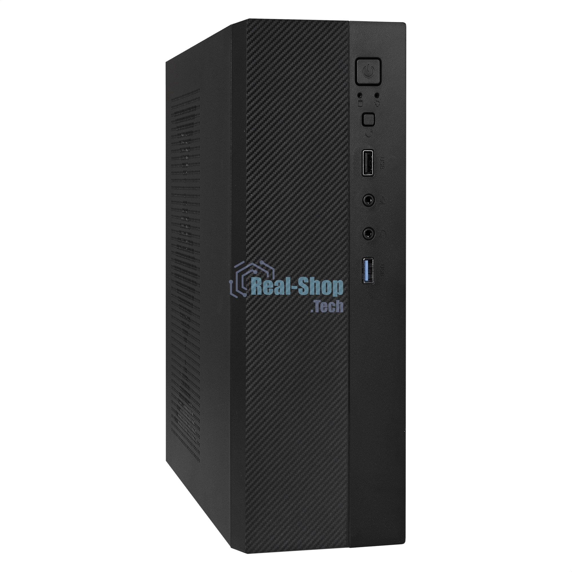 Компьютерный корпус Desktop ExeGate MI-301U-200 (mATX/mini-ITX, 1U-F200S 4см, 1хUSB+1хUSB 3.0, аудио, черный)