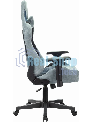 Кресло Бюрократ VIKING 7 KNIGHT BL FABRIC синий, ткань, 120 кг, механизм качания