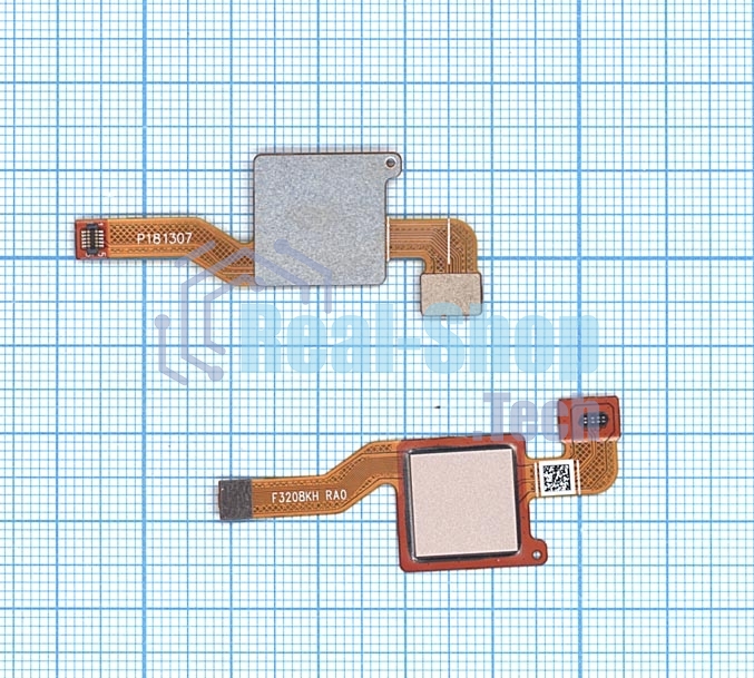 Шлейф со сканером отпечатка пальца для Xiaomi Redmi Note 5 Pro золотой