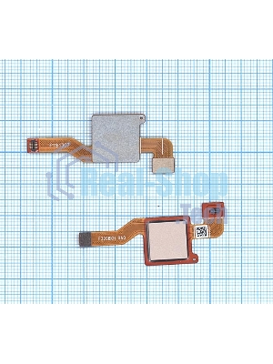 Шлейф со сканером отпечатка пальца для Xiaomi Redmi Note 5 Pro золотой