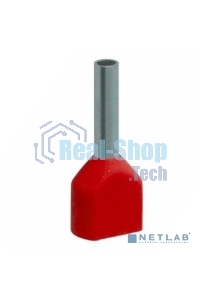 Наконечник-гильза изол. НГИ2 1.5-12 кр. (уп.100шт) ИЭК UTE10-D2-6-100