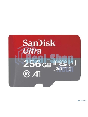Флеш карта microSD 256Gb SanDisk microSDXC Class 10 Ultra UHS-I U1 A1 120Mb/s