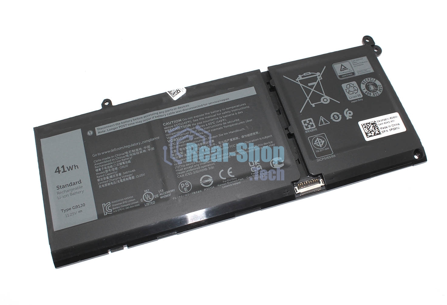 Аккумуляторная батарея для ноутбука Dell Latitude 3420 (G91J0) 11.25V 41Wh