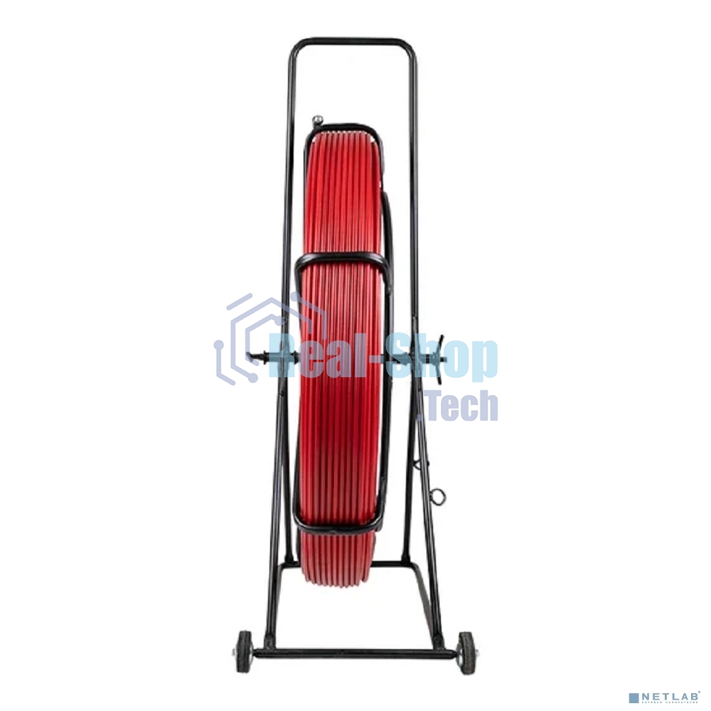 Протяжка кабельная Rexant (УЗК в тележке), стеклопруток d=11,0 мм, 100 м красная