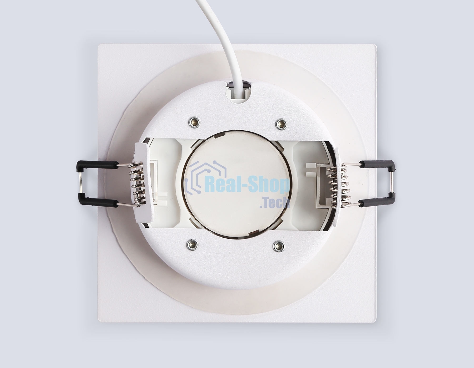 Светильник встраиваемый Ambrella light TN6737 WH белый IP44 GX53 110*110*57