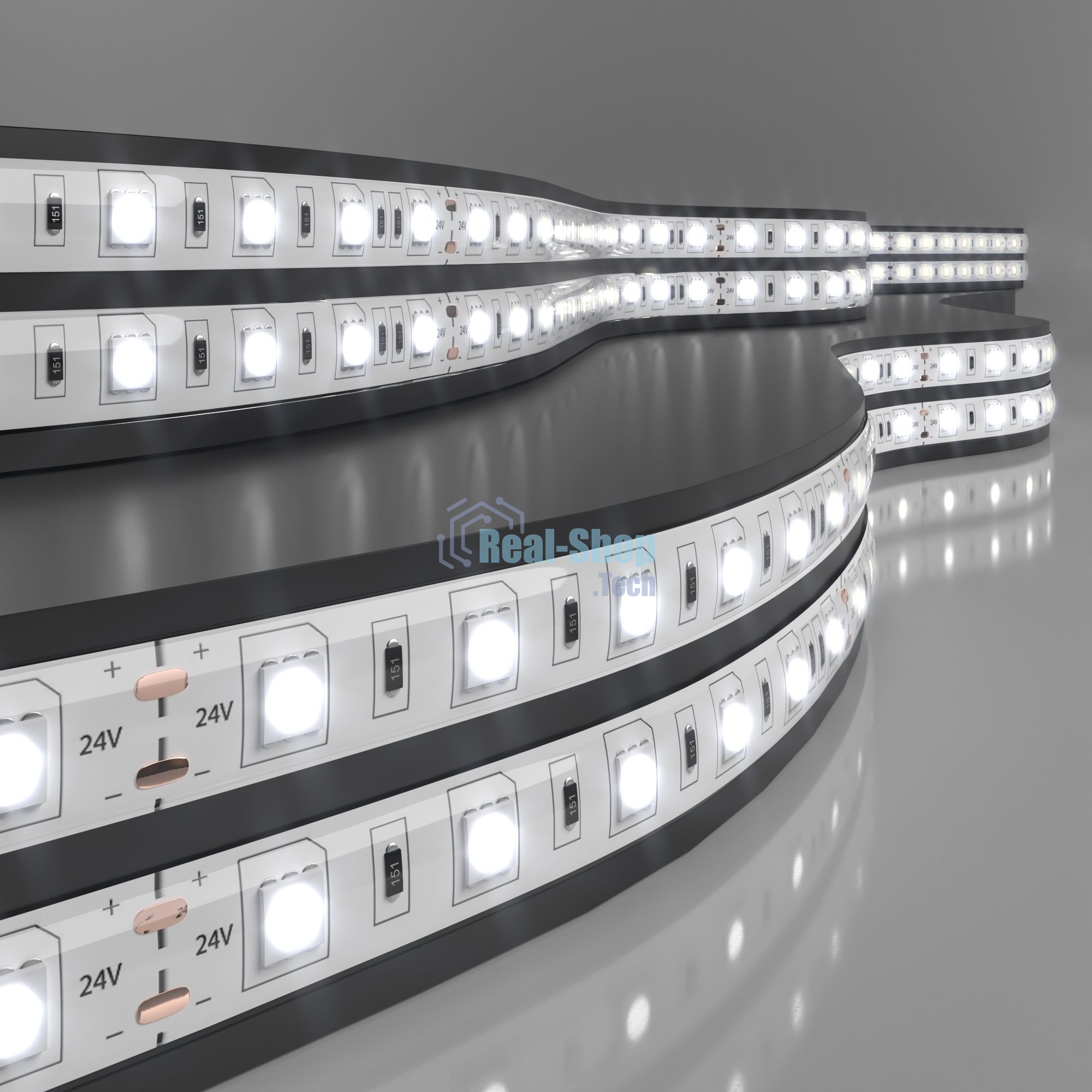 Лента светодиодная 5050 24V 60Led 14,4W IP65 / 60Led 14,4W IP65 4200K дневной белый