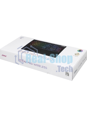 Клавиатура MSI STRIKE Pro W Silent механическая серый/черный USB Multimedia for gamer LED (подставка для запястий) (S11-43RU210-CLA)