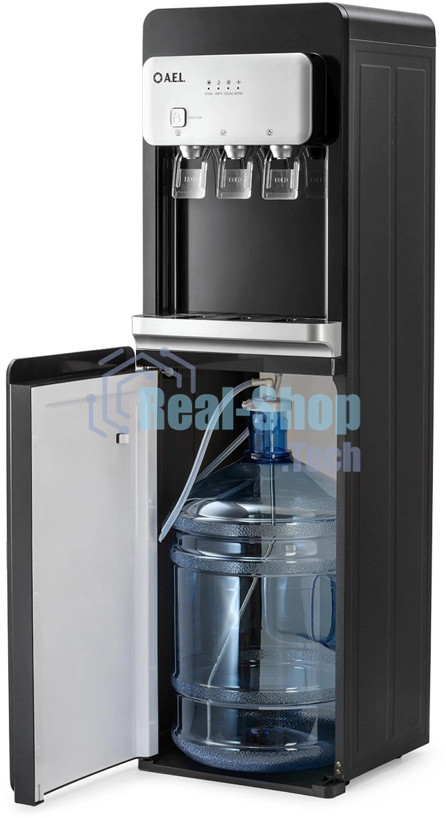 Кулер для воды AEL LD-AEL-806a, нижняя загрузка, нагрев 95 °С, охлаждение 10 °С, черный