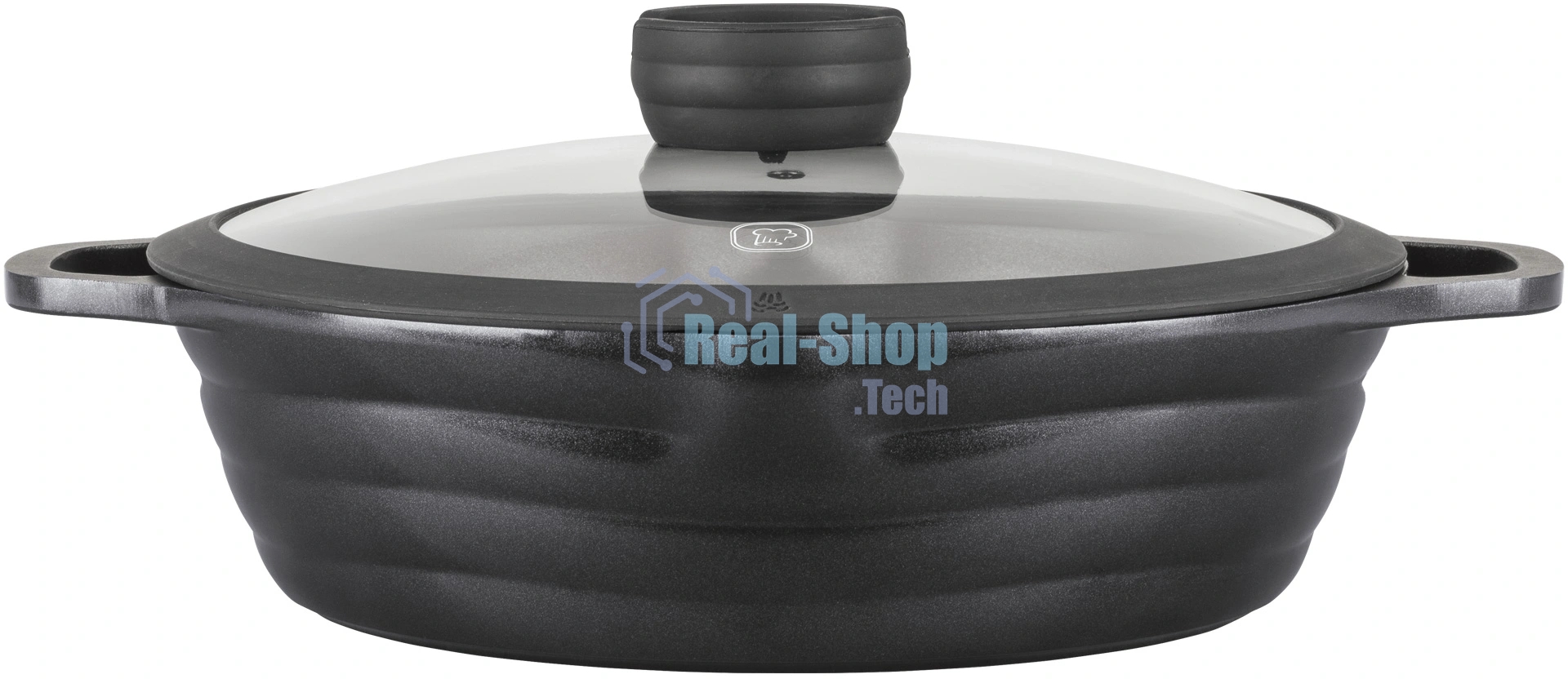 Сотейник Rondell Pacific RDA-1907 d=28 см (с крышкой) графитовый