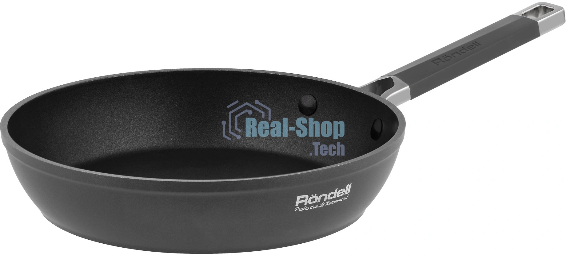 Сковорода Rondell Stolz RDA-1765, 24см, без крышки, серый