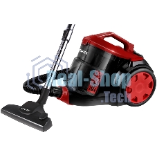 Пылесос Centek CT-2536 черный/красный, 420/2400 Вт, уборка сухая, пылесборник контейнер 2 л