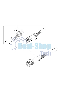 Разъем Rexant штекер BNC под винт с пружиной металл