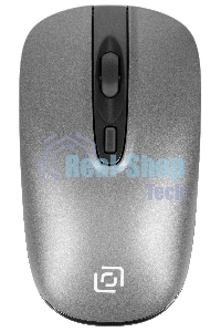 Комплект клавиатура + мышь Оклик 300M клав:серый мышь:серый/черный USB беспроводная slim