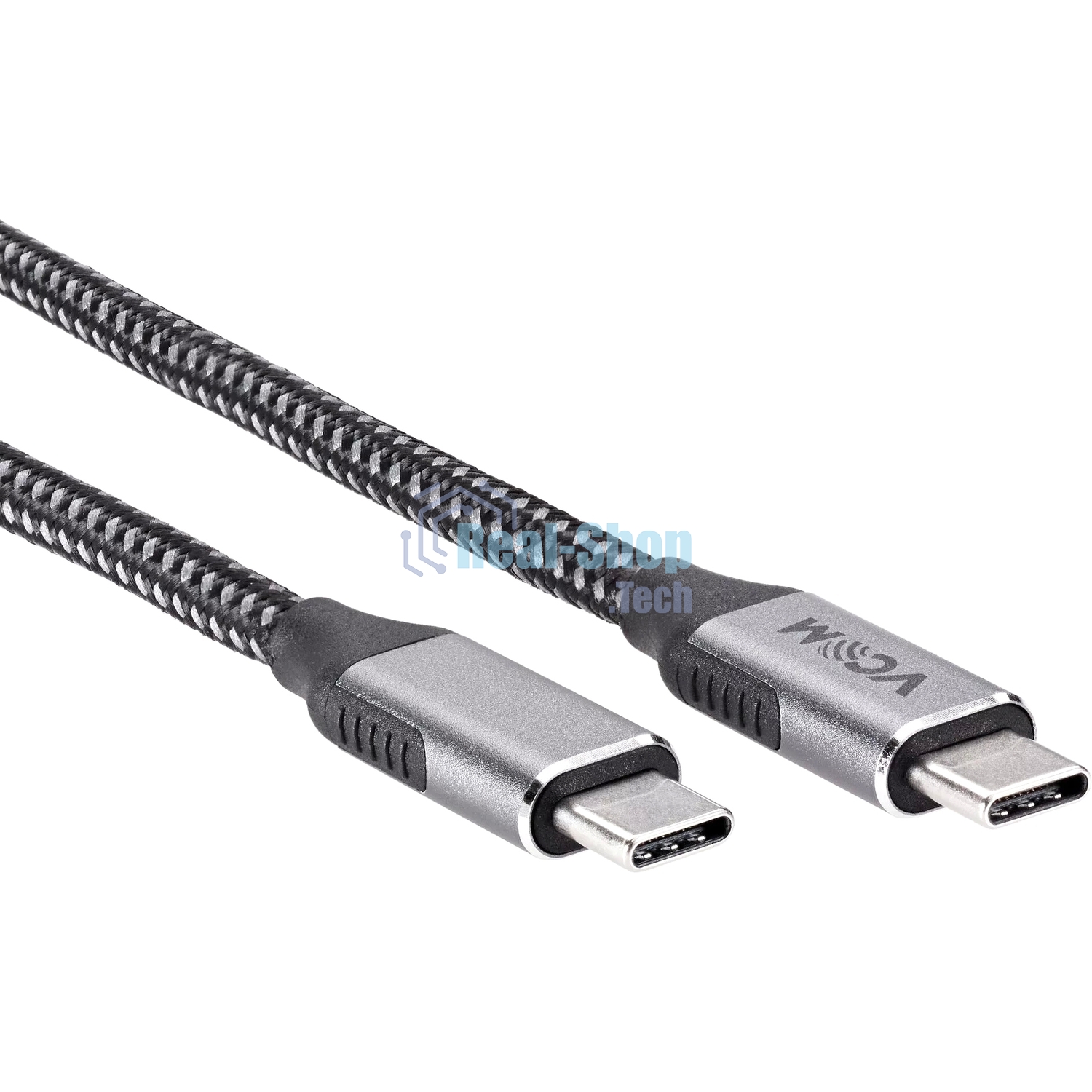 Кабель VCOM USB3.2 Gen2X2, CM->CM, 20Gbs, 100WT, 4KX60Hz, All shell, 1,5 м