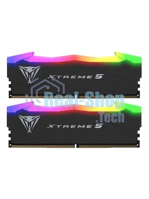 Оперативная память Patriot Viper Xtreme 5, DDR5, 48GB (2x24GB), 7600MHz, CL36, DIMM, с радиаторами, черный