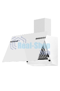 Вытяжка каминная Maunfeld Amber 60 Glass белый, 60 см, 1050 куб. м/ч, 55 дБ