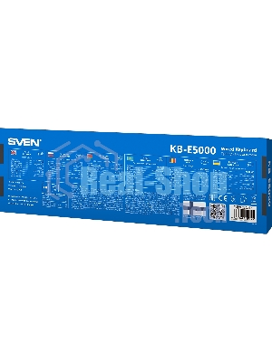 Клавиатура проводная SVEN KB-E5000 серый металлик (slim, 109 кл., USB)