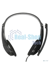 Гарнитура проводная с микрофоном Oklick HS-M150 черный 2.2м накладные оголовье (NO-003N)