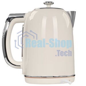 Чайник электрический Galaxy Line GL 0359 1.7 л, 2200 Вт, белый корпус: нерж.сталь/пластик