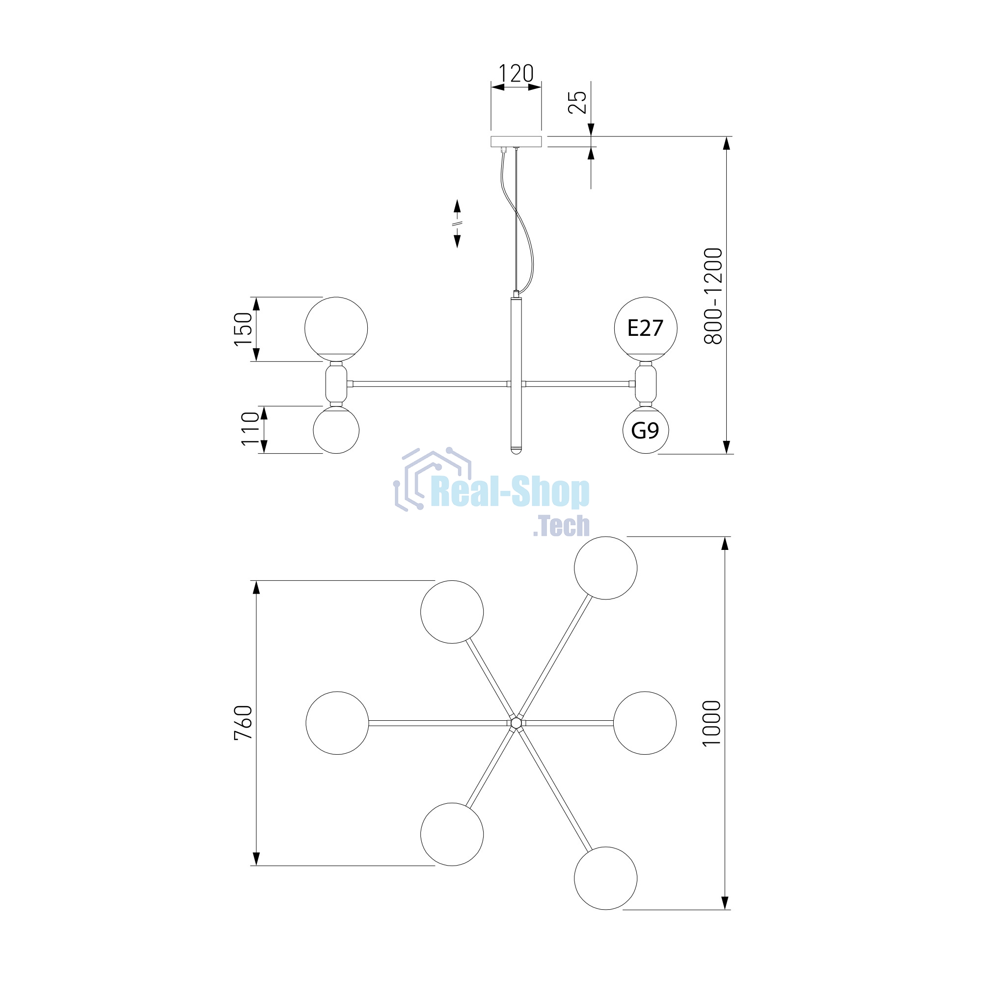 30182 / потолочный светильник/ белый Smart