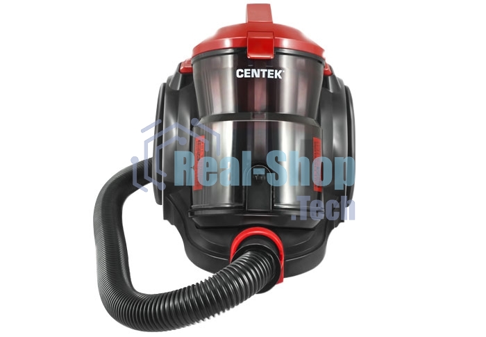 Пылесос Centek CT-2536 черный/красный, 420/2400 Вт, уборка сухая, пылесборник контейнер 2 л