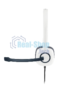 Гарнитура проводная с микрофоном Logitech H150 белый накладные оголовье (981-000350)