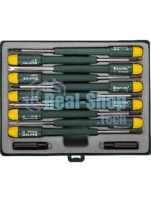 Наборы отверток Набор KraftOOL Отвертки для ремонта мобильных телефонов, 12 предметов 25616-H12