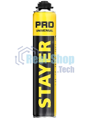 Пена монтажная STAYER PRO 41135, пистолетная, всесезонная, 750мл