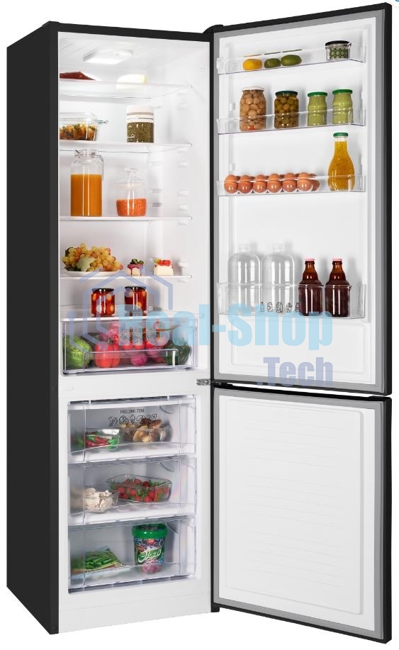 Холодильник Nordfrost NRB 134 B черный двухкамерный 238/100л морозилка снизу, капельная система