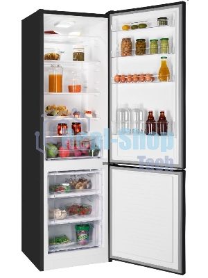 Холодильник Nordfrost NRB 134 B черный двухкамерный 238/100л морозилка снизу, капельная система