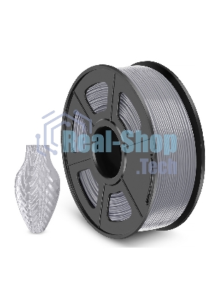 Филамент NVPRINT PETG Silver для 3D печати диаметр 1.75мм длина 330 метров масса 1 кг