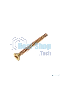 Саморез оконный Kranz сверло, 3.9х38, желтый цинк, короб (500 шт./уп.)