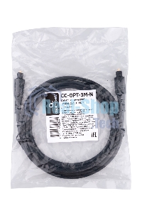 Кабель оптический Cablexpert CC-OPT-3M-N, Toslink 2xODT M/M, 3м, черный, пакет