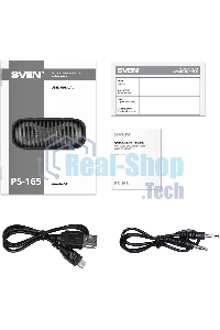 Портативная акустика Sven PS-165, черный (16 Вт, Waterproof (IPx6), TWS, Bluetooth, microSD, 3000мА*ч)