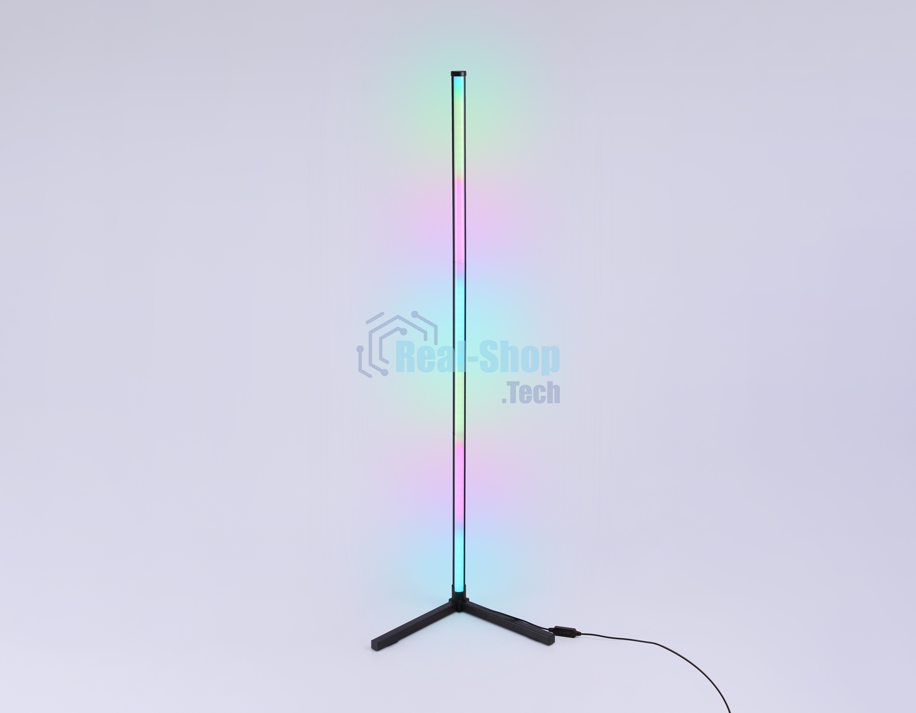 Светильник Ambrella light FL8022 BK черный LED 15W RGB D32*1250 (ПДУ РАДИО 2.4G)