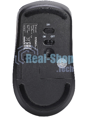 Мышь Оклик 489MW черный оптическая 3200dpi silent беспров. BT/Radio USB 6but (1885440)