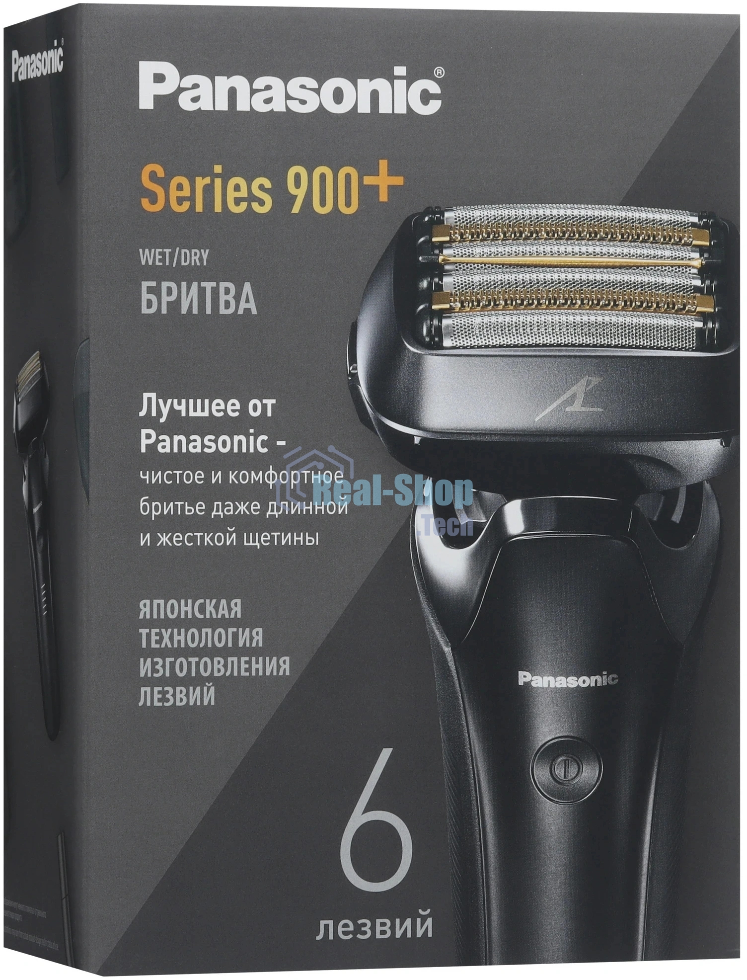 Электробритва сетчатая Panasonic ES-LS6A-K820 реж.эл.:3 питан.:аккум. черный