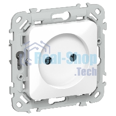Розетка без заземления с защитными шторками безвинтовое крепление 10А РСш01-1-ФлБ белый FLITE