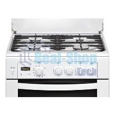 Плита газовая Gefest ПГ6100-03 белый, конфорок 4 шт, духовка 52 л, 60 см x 85 см x 60 см