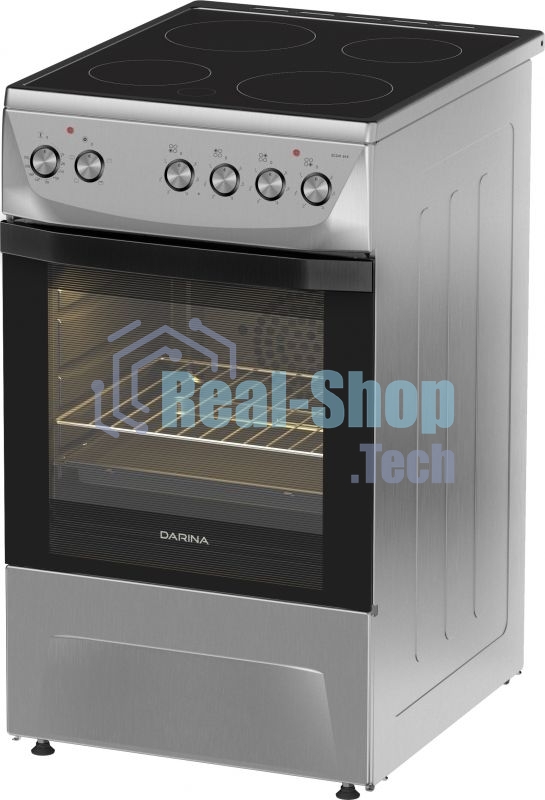 Плита электрическая Darina 1D5 EC 241 614 X нержавеющая сталь/черный, конфорок 4 шт, духовка 50 л, 50 см x 85 см x 60 см