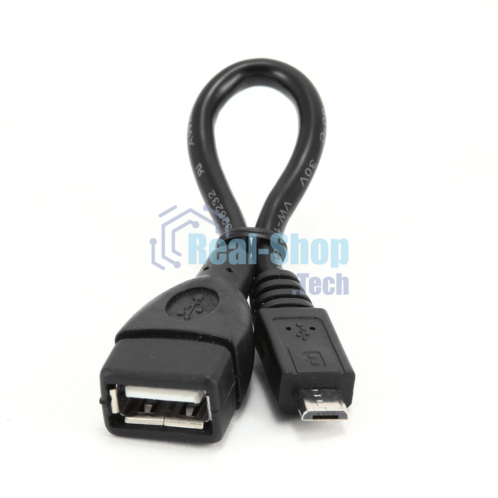 Кабель Gembird/Cablexpert A-OTG-AFBM-001 AF/MicroBM, Кабель USB 2.0 OTG, 0.15м, пакет